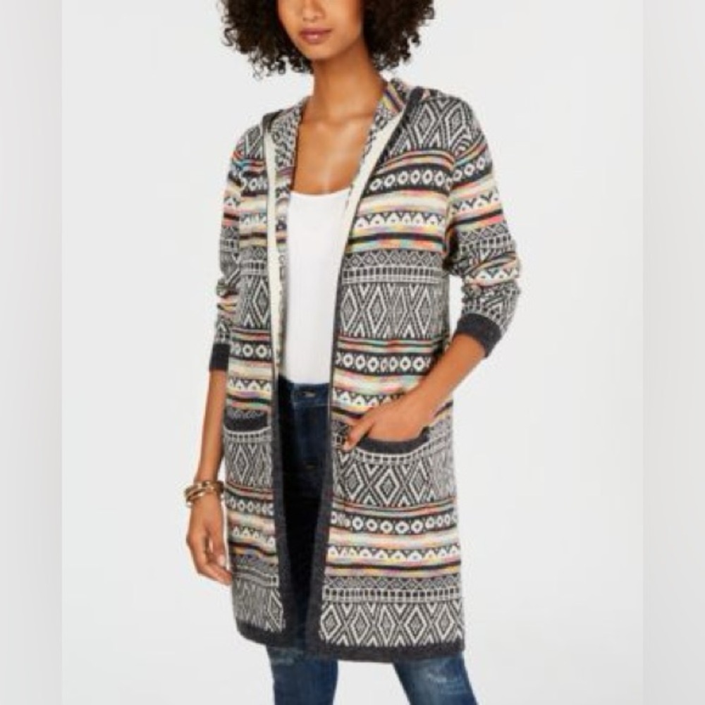 Long knit blazer